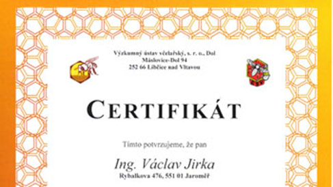 Certifikáty a medaile