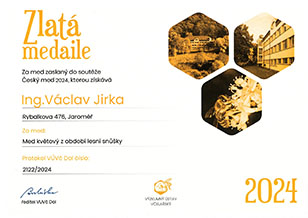 Zlatá medaile za med 2024
